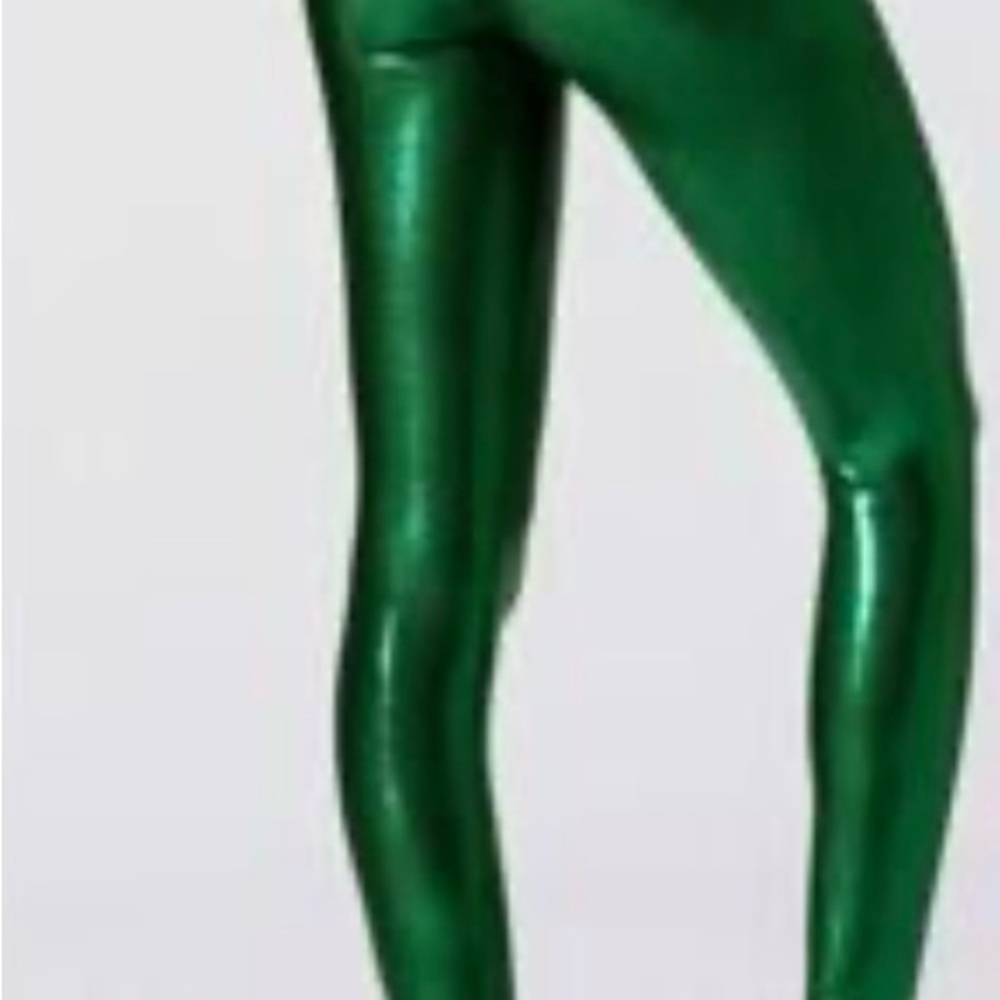 Shiny Green Leggings